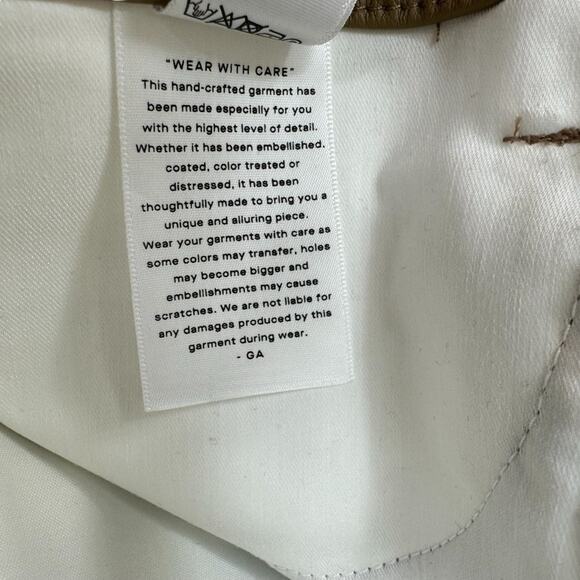 NWT Good American Women Better Than Leather Good Boy Pant Warm Caramel sz 2/26 - Picture 12 of 15